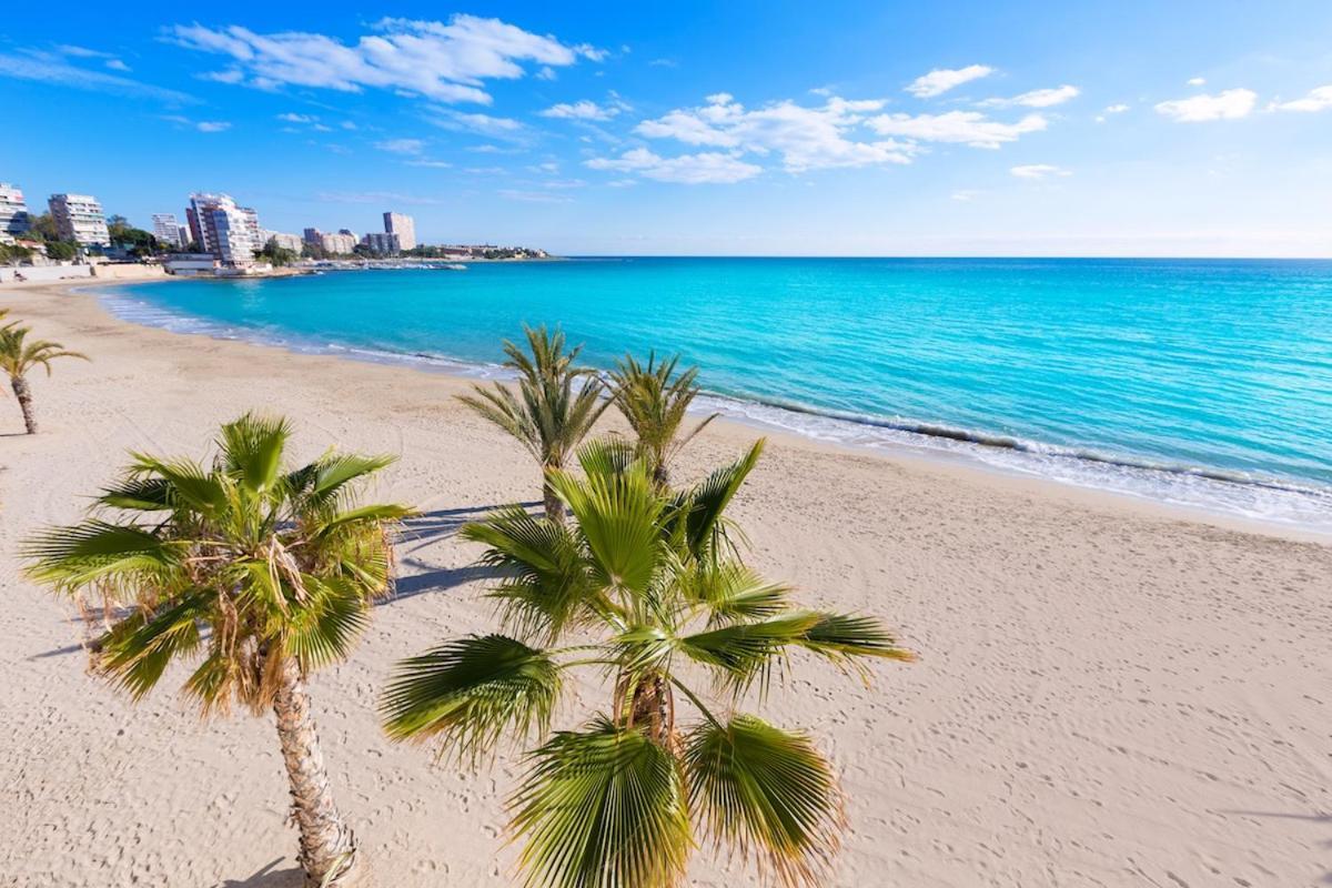 Very Lightful Apartment. Incredible Sea Views. Big Terrace, Swimming Pool. Ac. Very Close To Alicante City Center. Exterior foto